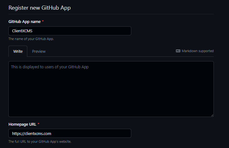 Image : GitHub Config - Informations de base