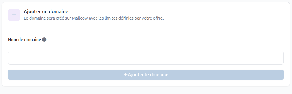 Add a Mailcow domain