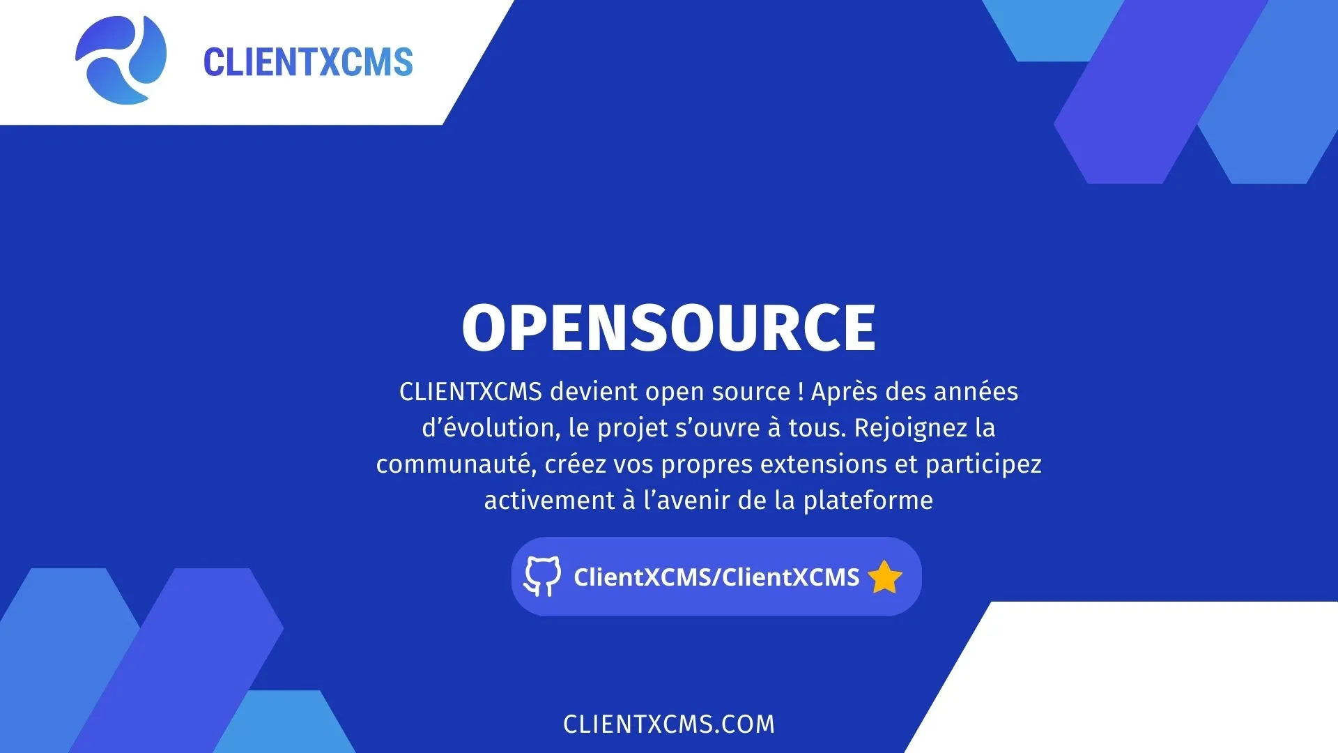 Capture d’écran ClientXCMS
