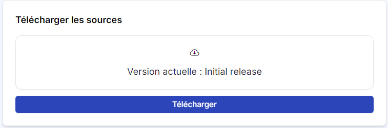 Page de téléchargement