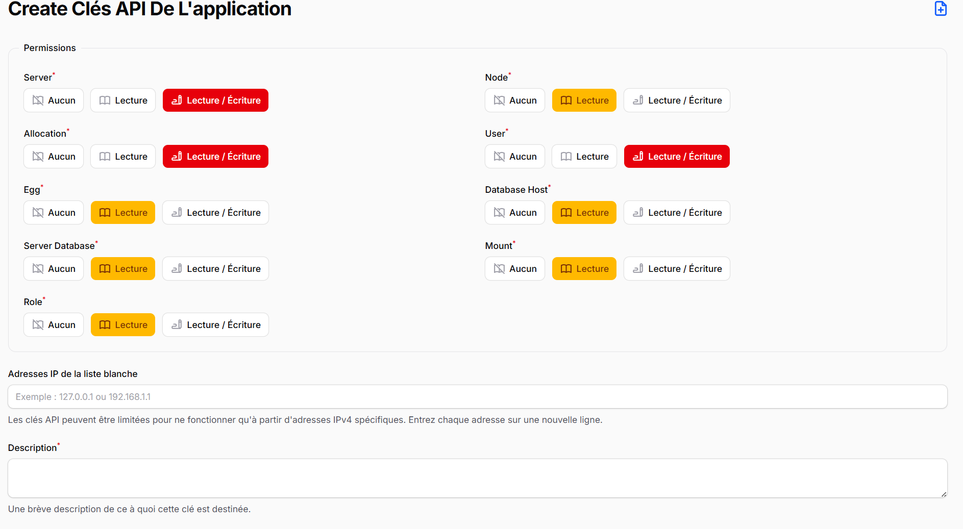 Permissions Application API Pelican