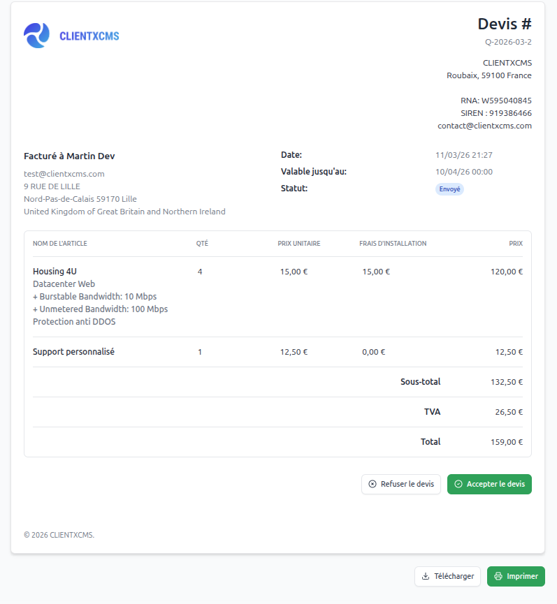 Quote Manager Customer Preview