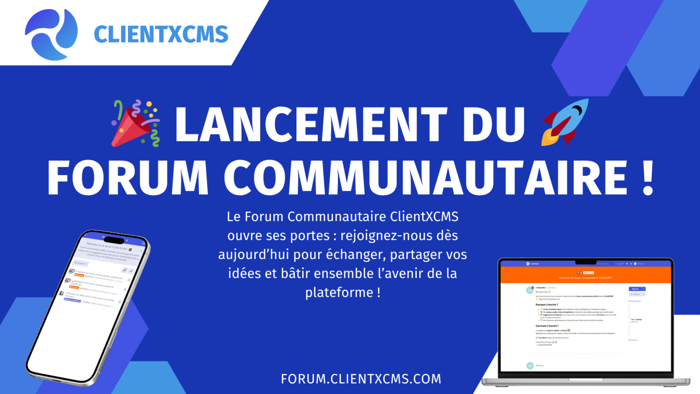 Nouveau forum ClientXCMS