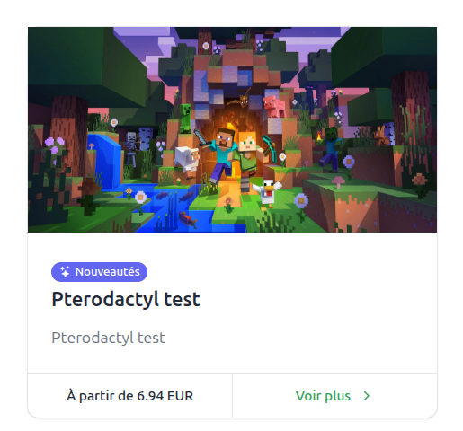 Configuration du badge d'un groupe de produits