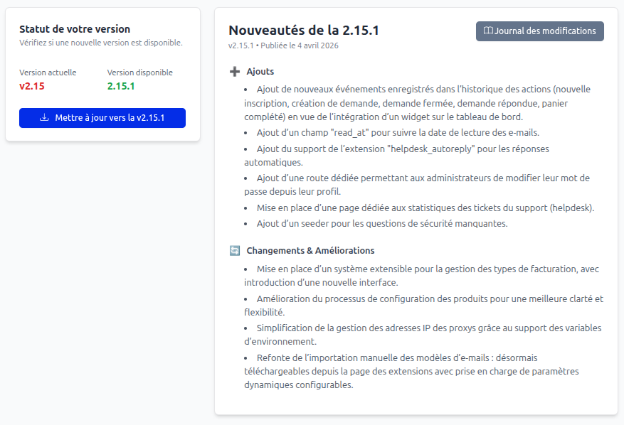 Update