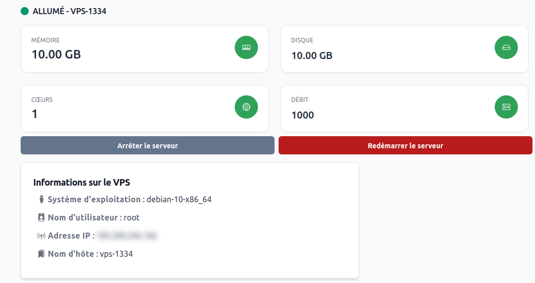 Gestion d'un VPS