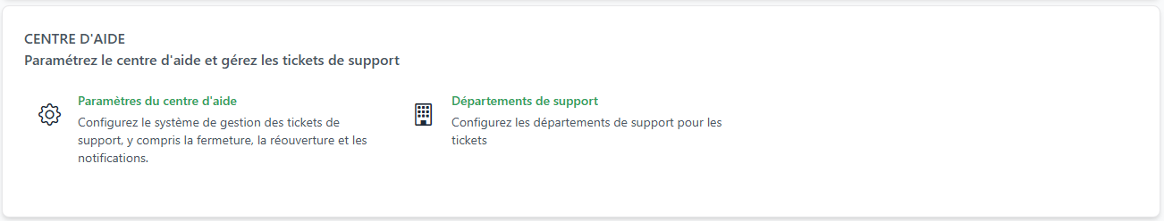 Centre d'aide